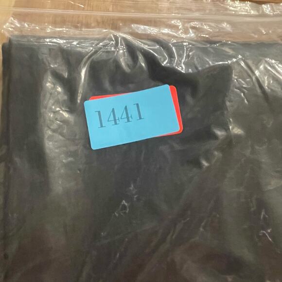 Alice + Olivia Pants Front‎ Zip Lamb Skin Leggings Sz 10 Black Elastic Waist NEW - Picture 11 of 11